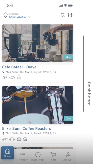 buid coffee delivery app