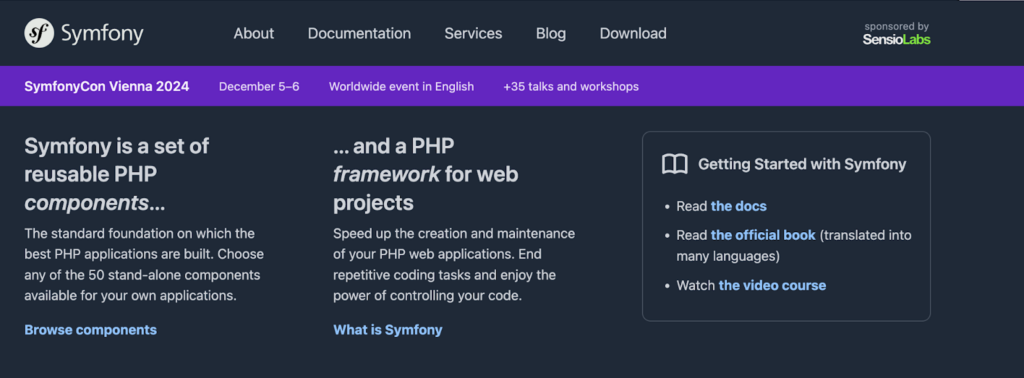 Symfony frameworks